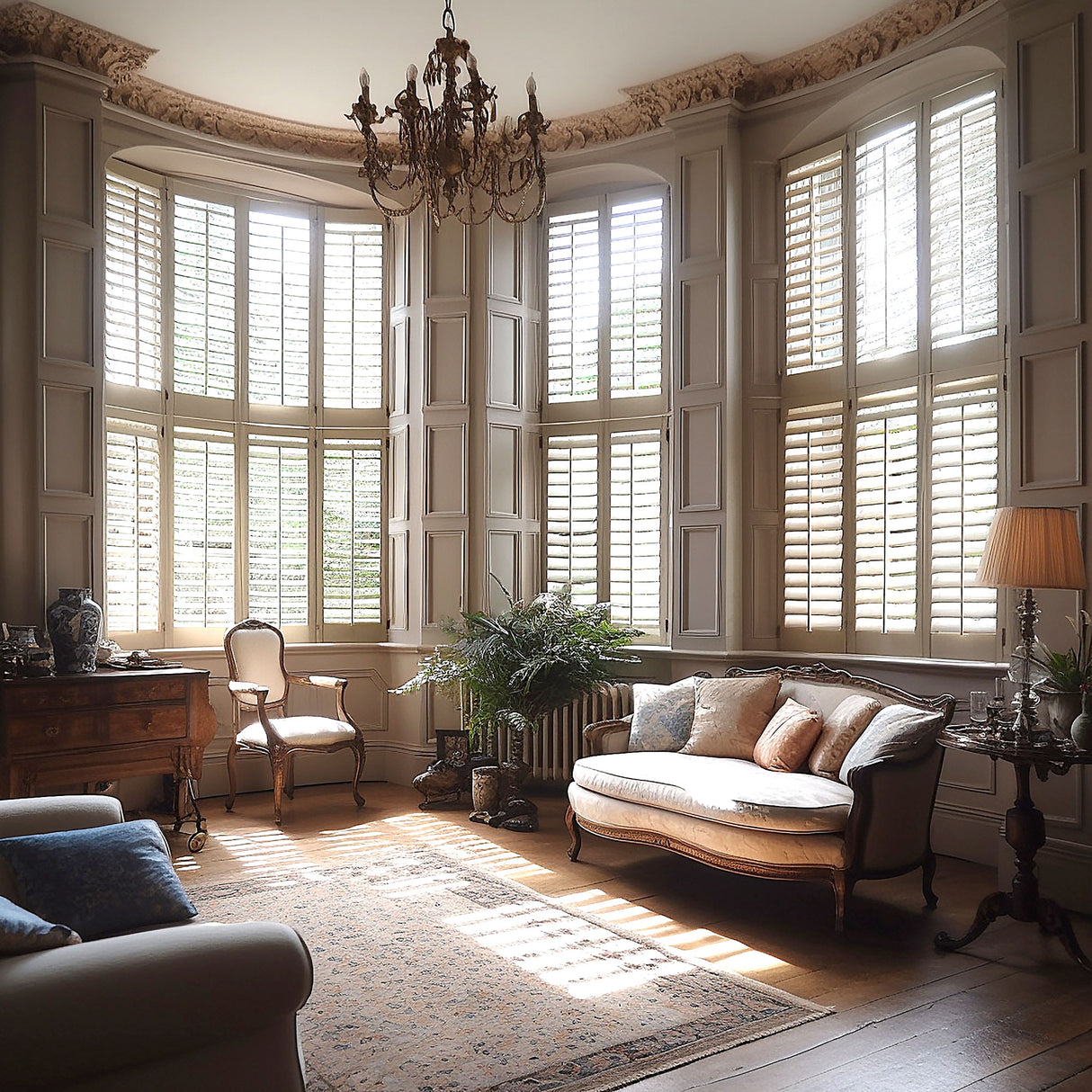 Tier on Tier Pinewood Shutters